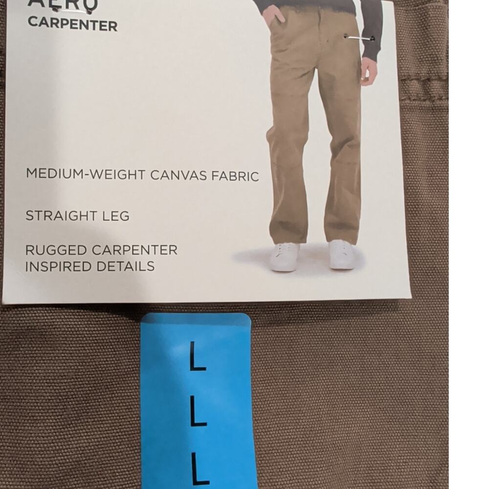 Aeropostale Men's Carpenter Pant Brown Size L